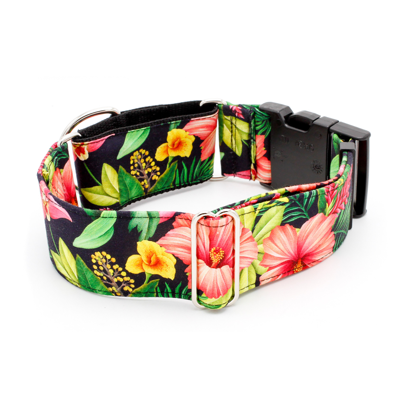 Tropical Flowers 2 inch mart w Buckle 2.jpg