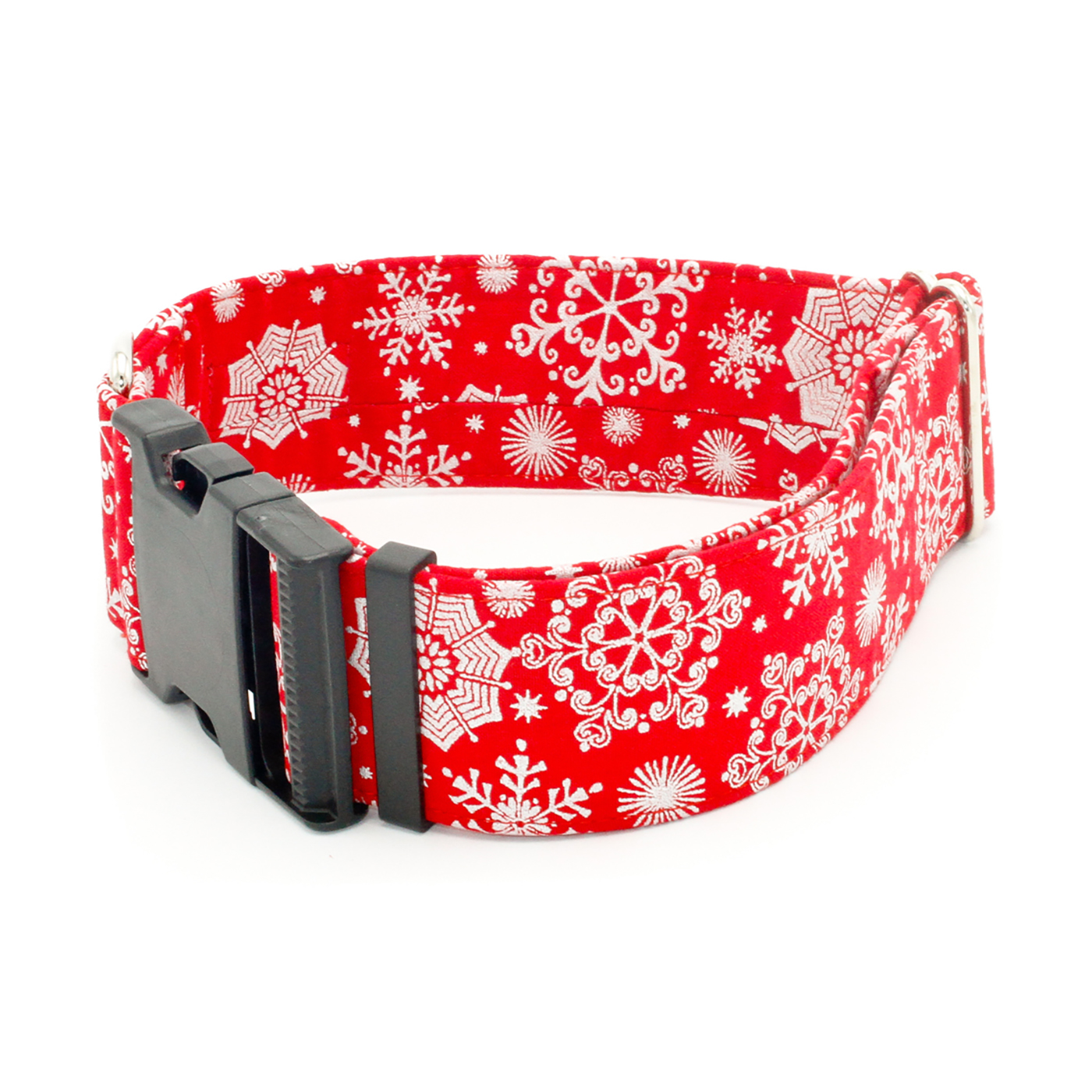 Red snowflake 2 inch buckle -1.jpg