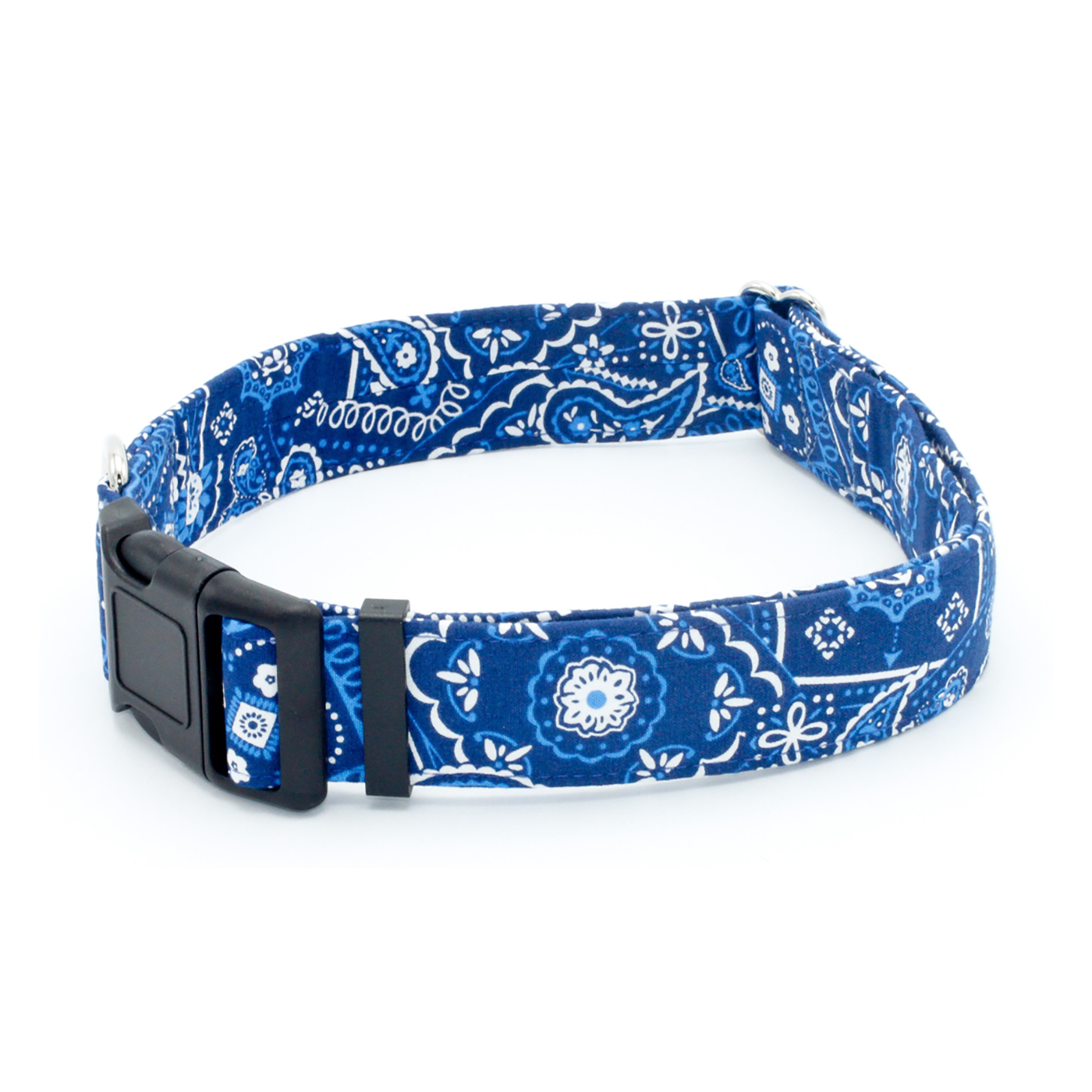 Bandana Blue 1.5 inch BUckle  (1 of 1).j