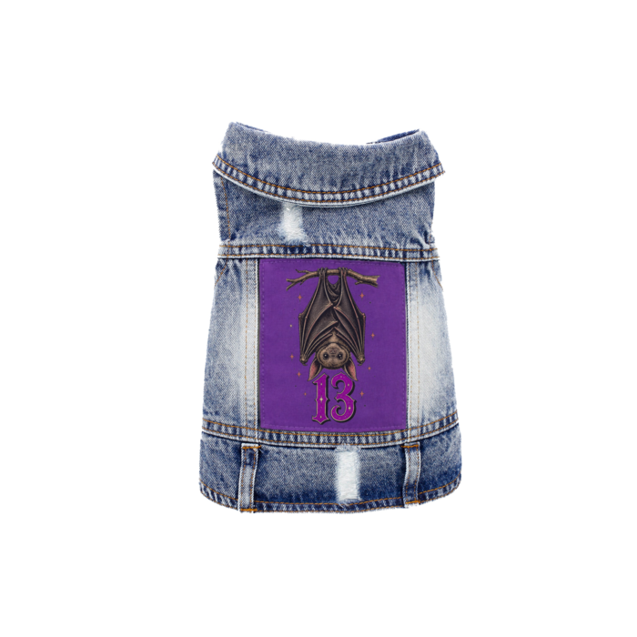 Lucky 13 Bat Denim Vest - Image 2
