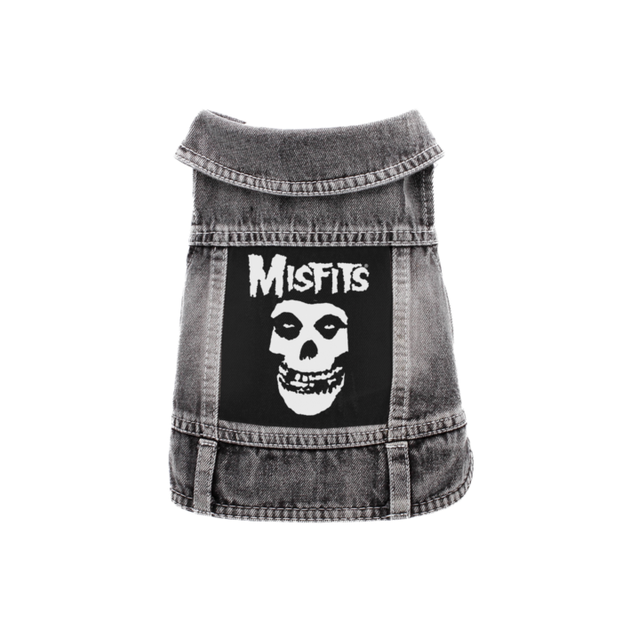 Misfits Fiend Skull with Logo Denim Vest