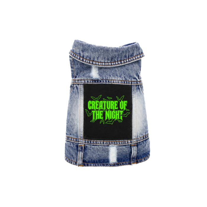 Creature of the Night Denim Vest - Image 4